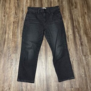 Madewell The Perfect Vintage Crop Jeans Women's 28p Straight Leg in Summer Wash